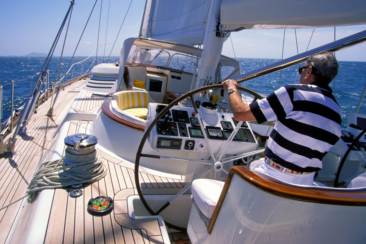 man sailing phuket thailand